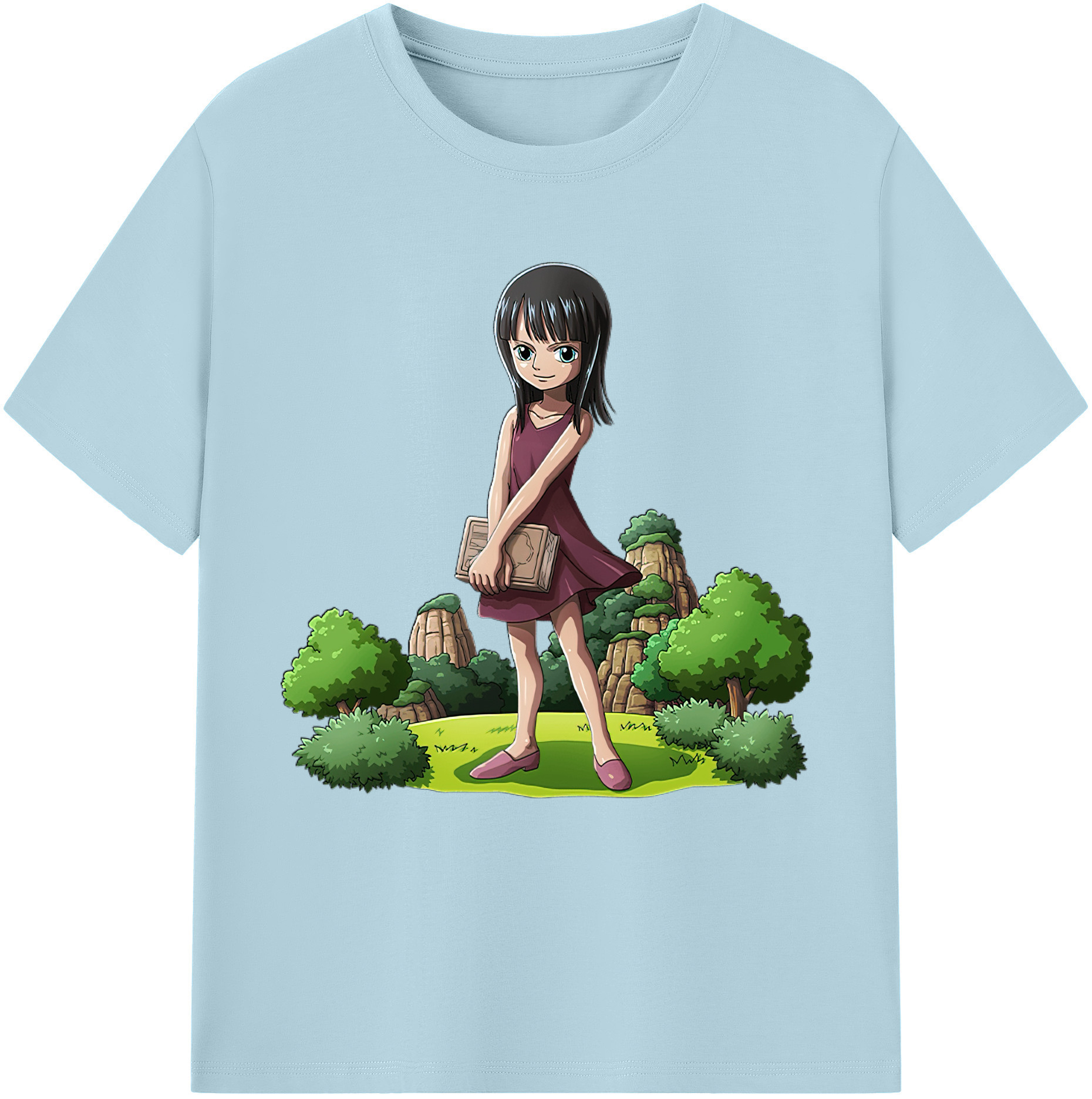 ワンピース ニコ・ロビン ONE PIECE Nico Robin 綿100％半袖Tシャツ（フロントプリント）